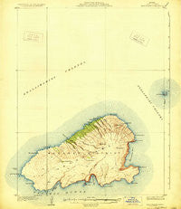 Kahoolawe Hawaii Historical topographic map, 1:62500 scale, 15 X 15 Minute, Year 1929