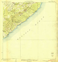 Kalapana Hawaii Historical topographic map, 1:62500 scale, 15 X 15 Minute, Year 1924