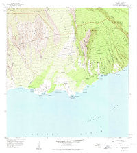 Kaupo Hawaii Historical topographic map, 1:24000 scale, 7.5 X 7.5 Minute, Year 1957