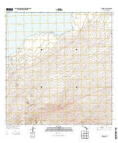 Kiholo Hawaii Current topographic map, 1:24000 scale, 7.5 X 7.5 Minute, Year 2013