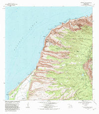 Makaha Point Hawaii Historical topographic map, 1:24000 scale, 7.5 X 7.5 Minute, Year 1983