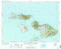 Maui Hawaii Historical topographic map, 1:250000 scale, 1 X 2 Degree, Year 1974