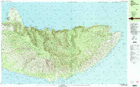 Molokai East Hawaii Historical topographic map, 1:25000 scale, 7.5 X 15 Minute, Year 1983