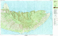 Molokai East Hawaii Historical topographic map, 1:25000 scale, 7.5 X 15 Minute, Year 1983