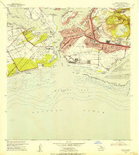 Puuloa Hawaii Historical topographic map, 1:24000 scale, 7.5 X 7.5 Minute, Year 1953