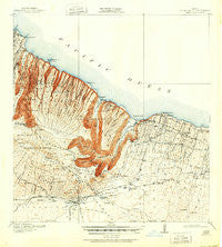 Waipio Hawaii Historical topographic map, 1:62500 scale, 15 X 15 Minute, Year 1916