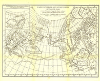 Buy map 1892 Carte Generale Des Decouvertes De Lamiral De Fonte 1752 Map