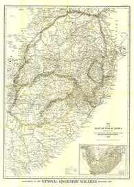 Buy map 1899 Seat of War in Africa Map