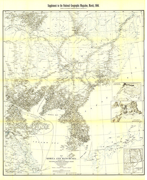 Buy map 1904 Korea and Manchuria Map