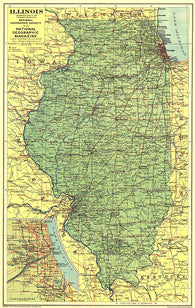 Buy map 1931 Illinois Map