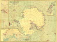 Buy map 1932 Antarctic Regions Map