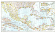 Buy map 1939 Mexico, Central America and the West Indies Map