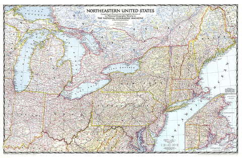 Buy map 1945 Northeastern United States
