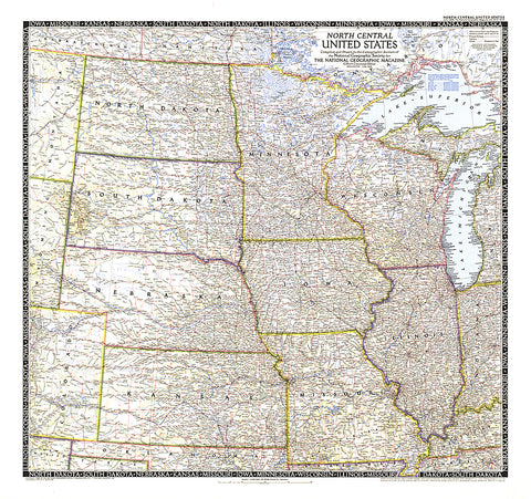 Buy map 1948 North Central United States Map