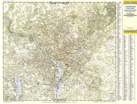 Buy map 1948 Suburban Washington DC, Maryland & Virginia Map