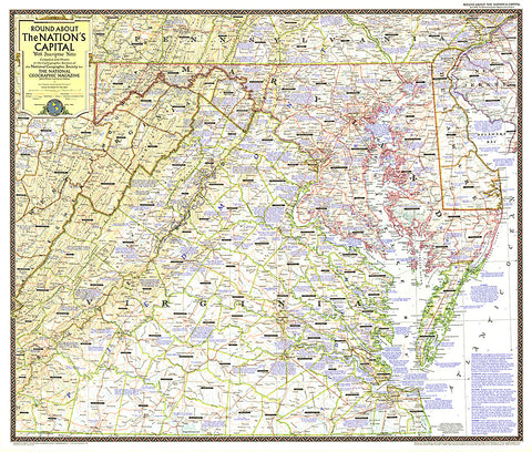 Buy map 1956 Round About the Nations Capital