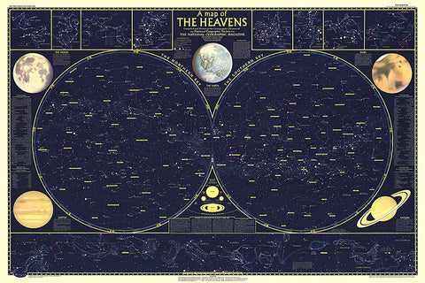 Buy map 1957 Heavens