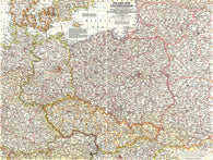 Buy map 1958 Poland and Czechoslovakia Map