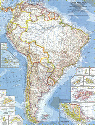 Buy map 1960 South America Map