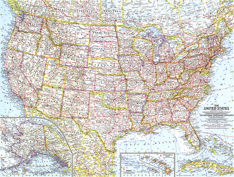 Buy map 1961 United States of America Map