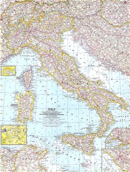 Buy map 1961 Italy Map