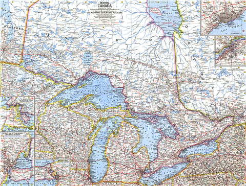 Buy map 1963 Central Canada