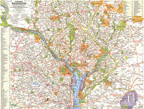Buy map 1964 Suburban Washington Map
