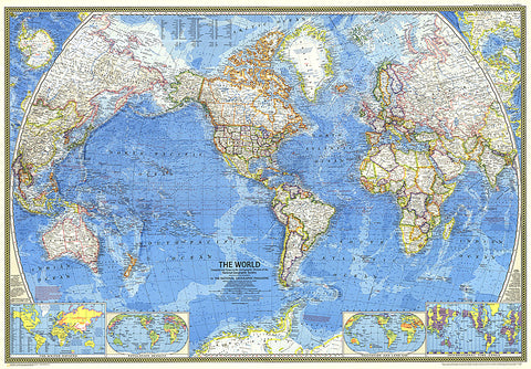 Buy map 1970 World Map