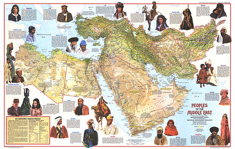 Buy map 1972 Peoples of the Middle East Map
