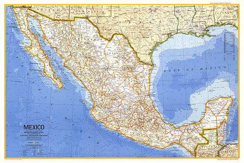 Buy map 1973 Mexico Map