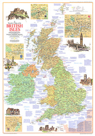 Buy map 1974 Travelers Map of the British Isles