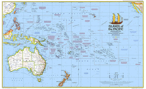 Buy map 1974 Islands of the Pacific Map