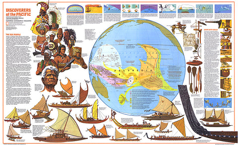 Buy map 1974 Discoverers of the Pacific Map