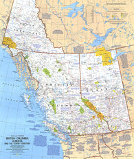 Buy map 1978 British Columbia, Alberta and the Yukon Territory Map