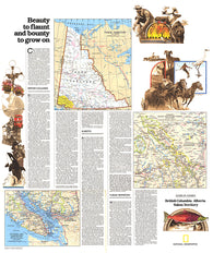 Buy map 1978 British Columbia, Alberta and the Yukon Territory Theme
