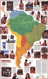Buy map 1982 Indians of South America Map