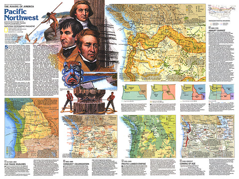Buy map 1986 Pacific Northwest Map Side 2
