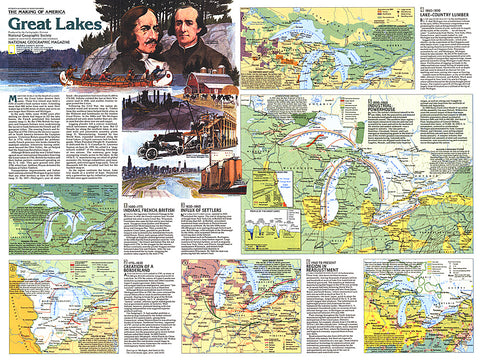 Buy map 1987 Great Lakes Map Side 2