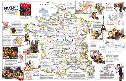 Buy map 1989 Historical France Map