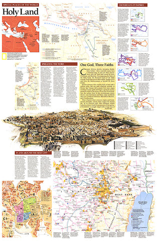 Buy map 1989 Special Places of the World, Holy Land Theme