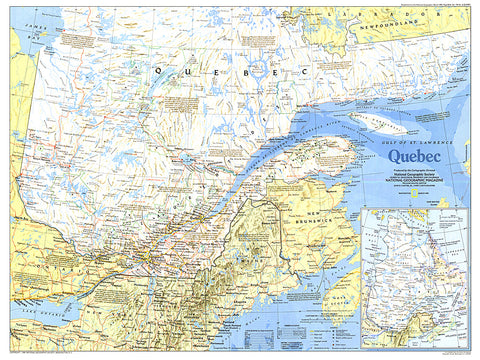 Buy map 1991 Quebec Map