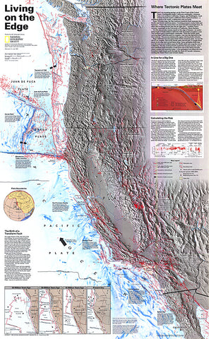Buy map 1995 Living on the Edge Map