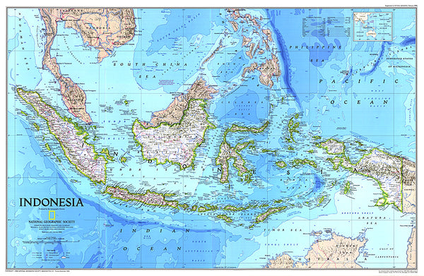 Buy map 1996 Indonesia Map