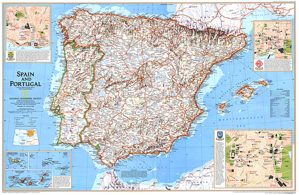 Buy map 1998 Spain and Portugal