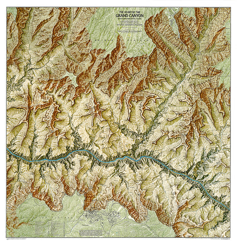 Buy map 1999 Heart of the Grand Canyon Map