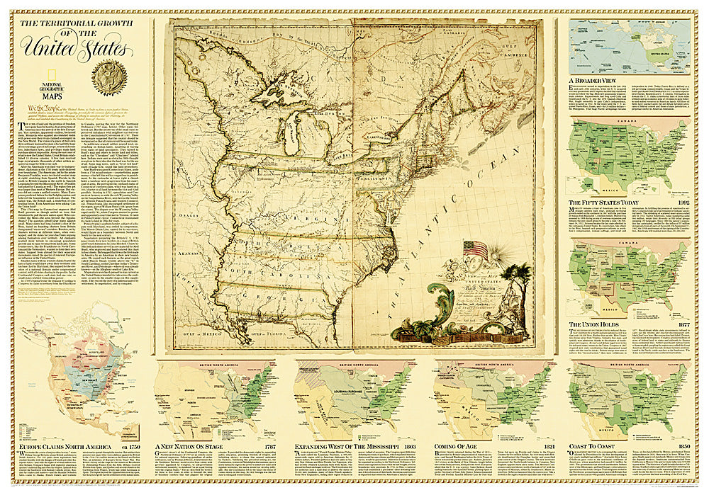 Buy map: 2000 United States, Territorial Growth Map – YellowMaps Map Store