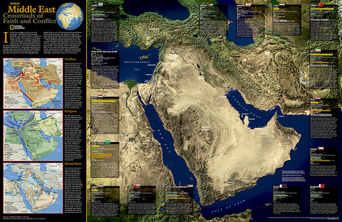 Buy map 2002 Middle East, Crossroads of Faith and Conflict