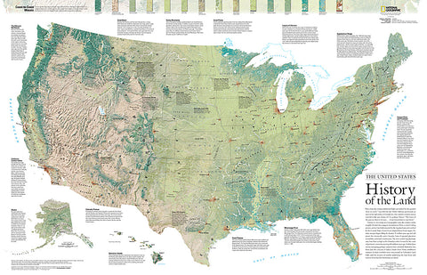 Buy map 2006 The United States, History of the Land