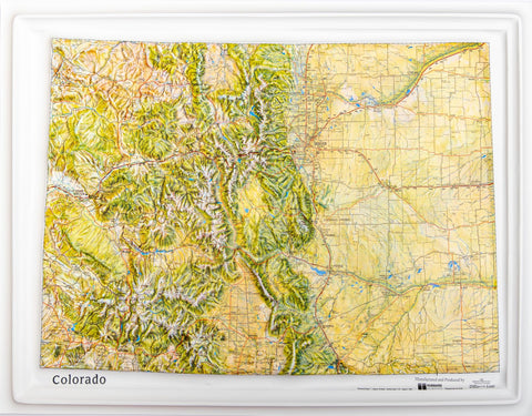 Buy map Colorado Raised Relief Map