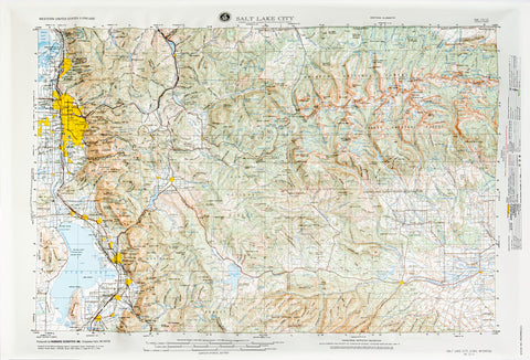 Buy map Salt Lake City, Utah (NK 12-11) Raised Relief Map